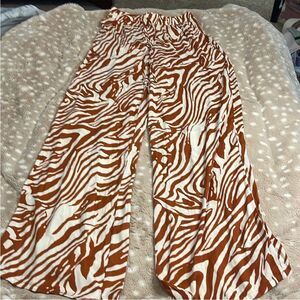 Joie brown‎ zebra print pants size XS